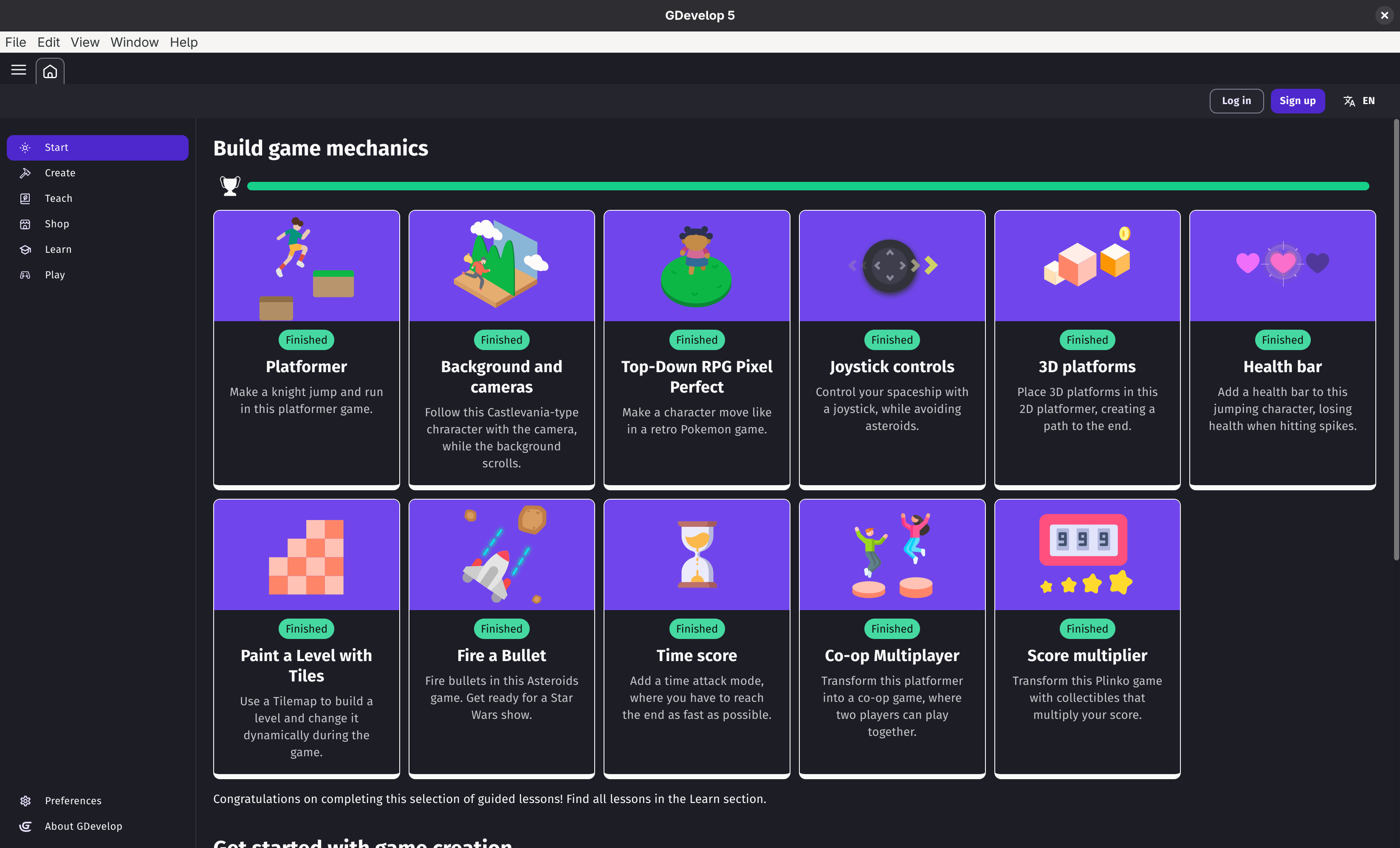 Week 1 Completed Tasks